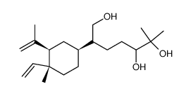 2-((1S,3R,4R)-3-Isopropenyl-4-methyl-4-vinyl-cyclohexyl)-6-methyl-heptane-1,5,6-triol结构式