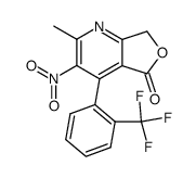5,7-Dihydro-2-methyl-3-nitro-4-<(2-trifluormethyl)phenyl>-furo<3,4-b>pyridin-5-on Structure