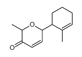 6-methyl-2-(2-methylcyclohex-2-en-1-yl)-2H-pyran-5-one结构式