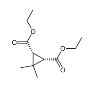 Diethyl meso-3,3-Dimethylcyclopropane-1,2-dicarboxylate Structure