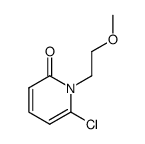 6-chloro-1-(2-methoxy-ethyl)-1H-pyridin-2-one结构式