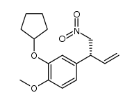 (R)-2-(cyclopentyloxy)-1-methoxy-4-(1-nitrobut-3-en-2-yl)benzene结构式