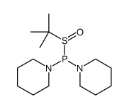 tert-butylsulfinyl-di(piperidin-1-yl)phosphane结构式