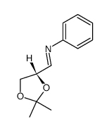 N-Phenyl-2,3-O-isopropyliden-D-glyceraldimin Structure