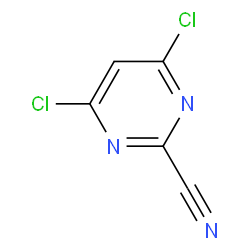 4,6-dichloropyriMidine-2-carbonitrile structure