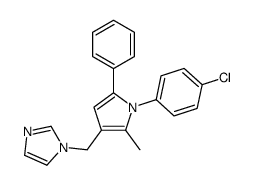1-[[1-(4-chlorophenyl)-2-methyl-5-phenylpyrrol-3-yl]methyl]imidazole Structure