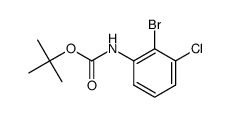 tert-butyl (2-bromo-3-chlorophenyl)carbamate结构式