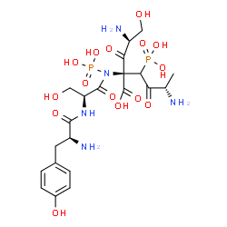 alanyl-phosphoseryl-phosphotyrosyl-seryl-alanine Structure