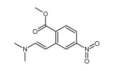 (E)-methyl 2-(2-(dimethylamino)vinyl)-4-nitrobenzoate结构式