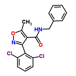 (3-(2,6-DICHLOROPHENYL)-5-METHYLISOXAZOL-4-YL)-N-BENZYLFORMAMIDE结构式