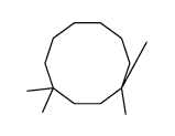1,1,4,4-Tetramethyl-cyclodecane structure