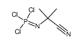 (1-cyano-1-methyl-ethyl)-phosphorimidic acid trichloride Structure