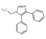 1H-Imidazole,1-ethyl-4,5-diphenyl- Structure