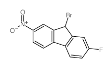 9H-Fluorene,9-bromo-2-fluoro-7-nitro- Structure