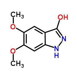 3-羟基-5,6-二甲氧基1h-吲唑结构式