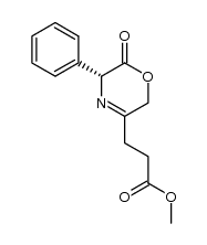 3-(6-oxo-5R-phenyl-5,6-dihydro-2H-[1,4]oxazin-3-yl)propanoic acid methyl ester Structure
