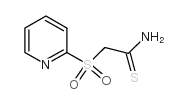2-(PYRIDIN-2-YLSULFONYL)ETHANETHIOAMIDE Structure