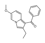 (2-ethyl-6-methoxyindolizin-1-yl)-phenylmethanone结构式