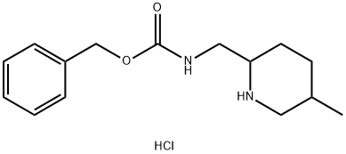 Benzyl ((5-Methylpiperidin-2-Yl)Methyl)Carbamate Hydrochloride structure