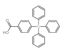 Benzoicacid, 4-(triphenylsilyl)-结构式