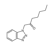 1-(1H-1,2,3-benzotriazol-1-yl)-2-heptanone Structure