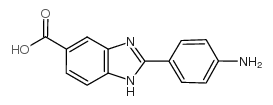 2-(4-Aminophenyl)-1H-benzimidazole-5-carboxylic acid结构式