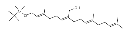 (E,Z,E)-1-tert-Butyldimethylsilyloxy-7-hydroxymethyl-3,11,15-trimethylhexadecatetra-2,6,10,14-ene Structure