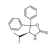 (S)-4-ISOPROPYL-5,5-DIPHENYLOXAZOLIDINE-2-THIONE Structure