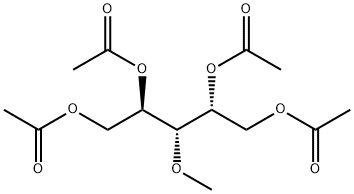 Arabinitol, 3-O-methyl-, tetraacetate结构式