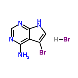 5-Bromo-7H-pyrrolo[2,3-d]pyrimidin-4-amine hydrobromide (1:1) Structure