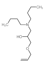 1-(dibutylamino)-3-prop-2-enoxy-propan-2-ol structure