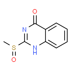 2-(Methylsulfinyl)quinazolin-4(3H)-one结构式