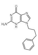 6H-Purin-6-one,2-amino-1,9-dihydro-9-(3-phenylpropyl)- picture