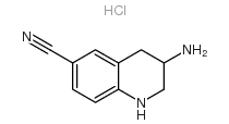 3-AMINO-1,2,3,4-TETRAHYDROQUINOLINE-6-CARBONITRILE HYDROCHLORIDE Structure