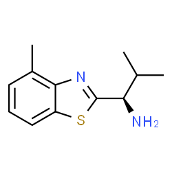 2-Benzothiazolemethanamine,4-methyl-alpha-(1-methylethyl)-,(alphaR)-(9CI) structure