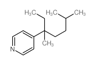 Pyridine,4-(1-ethyl-1,4-dimethylpentyl)- Structure