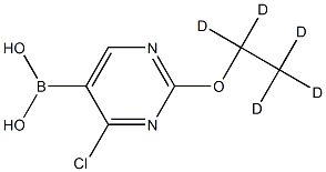 2-(Ethoxy-d5)-4-chloropyrimidine-5-boronic acid Structure