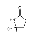 5-hydroxy-5-methyl-pyrrolidin-2-one Structure
