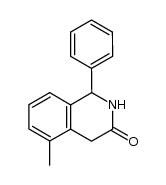 1-Phenyl-5-methyl-1,4-dihydro-3-(2H)isoquinolinone结构式