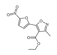 ethyl 3-methyl-5-(5-nitrofuran-2-yl)-1,2-oxazole-4-carboxylate Structure