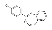 2-(p-Chlorophenyl)-3,1-benzoxazepine Structure