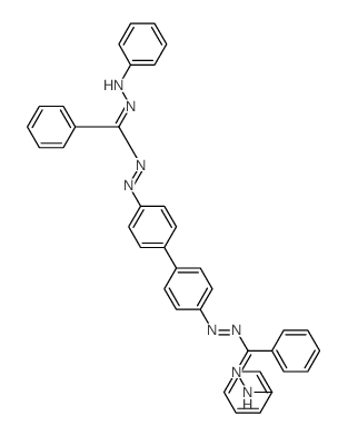 Diazene,1,1'-[1,1'-biphenyl]-4,4'-diylbis[2-[phenyl(phenylhydrazono)methyl]- (9CI) structure