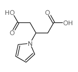 Pentanedioic acid,3-(1H-pyrrol-1-yl)- structure