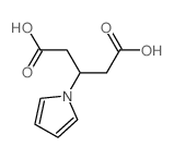 Pentanedioic acid,3-(1H-pyrrol-1-yl)- Structure