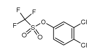 3,4-dichloro-1-trifluoromethanesulfonyloxybenzene结构式