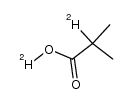 2,O-dideuterio-2-methyl-propionic acid Structure