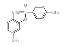 Phenol, 2,5-dimethyl-,1-(4-methylbenzenesulfonate)结构式