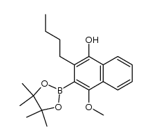 2-butyl-4-methoxy-3-(4,4,5,5-tetramethyl[1,3,2]dioxaborolan-2-yl)naphthalen-1-ol Structure