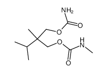 N,2-Dimethyl-2-isopropyl-1,3-dicarbamoyloxy-propan结构式