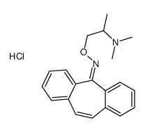 1-(dibenzo[1,2-a:1',2'-e][7]annulen-11-ylideneamino)oxypropan-2-yl-dimethylazanium,chloride Structure